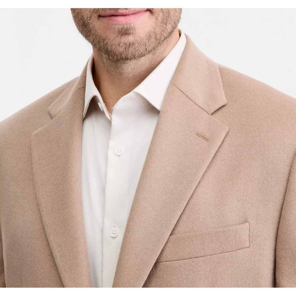 Michael Kors Men's Wool Silk Cashmere Blend Luxury Classic-Fit SportCoat 46S Tan - Picture 3 of 14